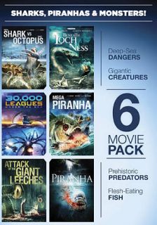 Sharks, Piranhas & Monsters (DVD, 2011,