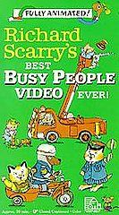 Richard Scarrys Best Busy People Video Ever VHS, 1993