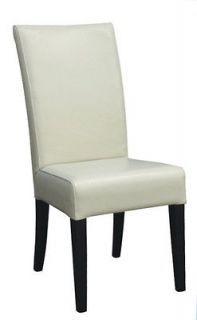   Tatiana Leather Parsons Dining Room Contemporary Casual Chair Set