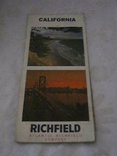 Vtg 1968 Atlantic Richfield Oil Co. California Map Lots of Oil 
