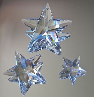 Swarovski Crystal 3 Size Star Prism Ornaments, 40mm, 28mm, 20mm logo 
