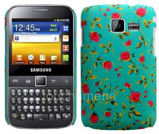   FLORAL HARD SHELL BACK CASE COVER SKiN FOR SAMSUNG GALAXY Y PRO B5510