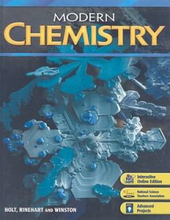 Modern Chemistry by Rinehart and Winston Staff Holt 2006, Hardcover 