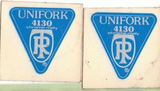 VERY RARE PAIR OF VINTAGE RITCHEY 4130 FORK TUBING DECALS NOS 80s90s 