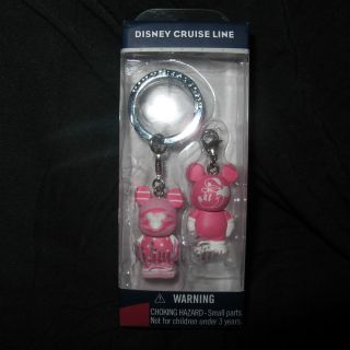 disney cruise line vinylmation key chain pink 