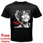 RARE Whitney Houston RIP always love you Diva Tribute Memorial Black 