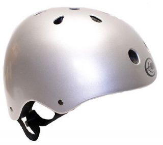   Silver EPS Skateboard / Bicycle Helmet   Meets CPSC Safety Standard