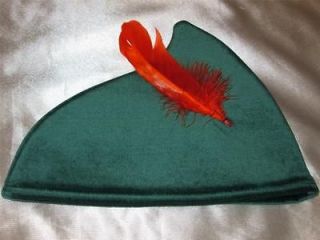Disney Peter Pan Costume Hat with Feather Size Small Child