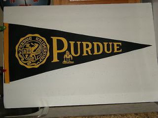   60s Late 70s Full Size Felt Purdue University Boilermakers Pennant