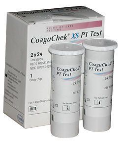 new sealed roche coaguchek xs test strips 48 box time