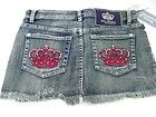 Victoria Beckham Rock & Republic Mini Denim Crown Jean Skirts NWT
