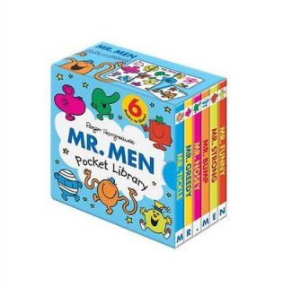 Mr. Men Little Pocket Library 6 Children board Books Set Gift 