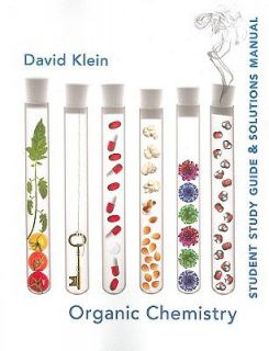 Organic Chemistry by David R. Klein 2011, Paperback, Study Guide 