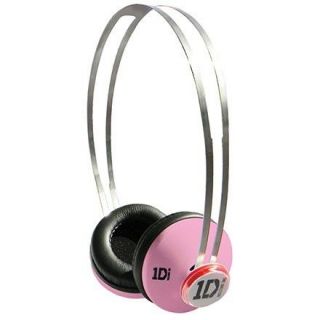One Direction 1D On Ear Headphones BLACK Brand New Genuine 7 Snap Caps 