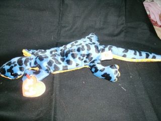 beanie baby lizzy the lizard mint retired time left $