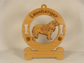 3496 Leonberger Standing Dog Breed Ornament Personalized With Your Dog 