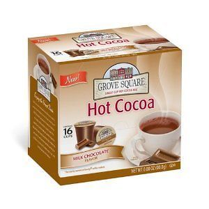   Square Hot Cocoa Cups Milk Chocolate Single Serve Cup for Keurig K Cup