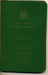 1974 Union Pacific Railroad Spokane International Rule Book