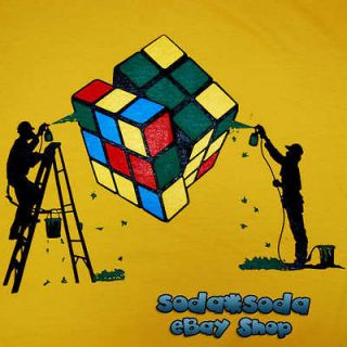 RUBIKS Magic CUBE T SHIRT (M) Rubiks Geek Sheldon the big bang theory 