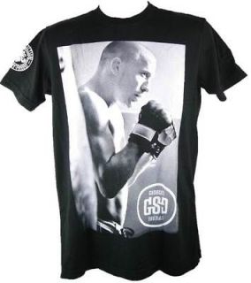 Affliction Georges St Pierre GSP Ready to Fight Black T shirt