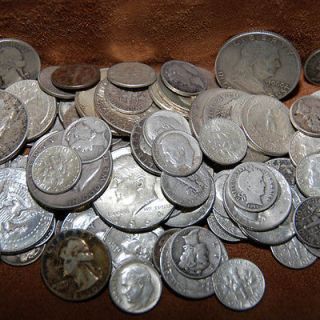 90% SILVER ONE OUNCE USA COINS LOT DIMES QUARTERS HALF DOLLARS OUT OF 