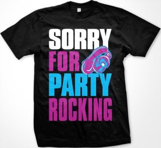   Party Rocking Mens T shirt LMFAO Rock Anthem Sexy Music Headphones Tee
