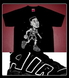   Pippen Uptempo Air shirt more shoes Chicago jersey Rodman tee L