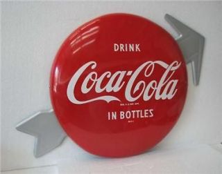 coca cola arrow for 12 button sign n o s