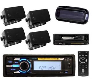 Sony New iPod Tray Boat Yacht Radio w/Remote & Splash Cover 4 Box 
