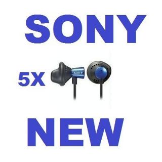 NEW 5 X SONY MDR ED12LP Heavy Bass Fontopia / In Ear Stereo Headphones 