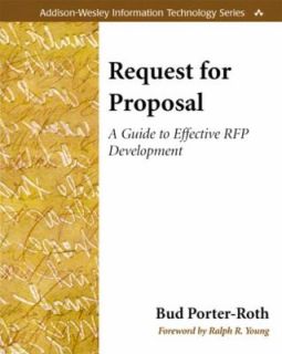 Request for Proposal A Guide to Effective RFP Development by Bud 