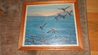 richard e bishop framed morning arrival print 16in by 14in