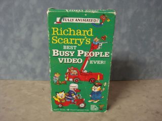 Richard Scarrys Best Busy People Video Ever (VHS, 1993) 576
