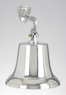 nautical chrome ship bell 11 height great sound time left
