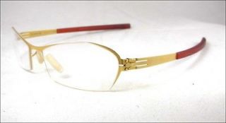 NEW IC BERLIN GLASSES FRAMES SPECTACLES MODEL KEIKO GOLD MADE IN 