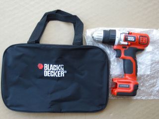 BLACK & DECKER 12V 12 VOLT LDX112 DRILL DRIVER LITHIUM ION WITH 