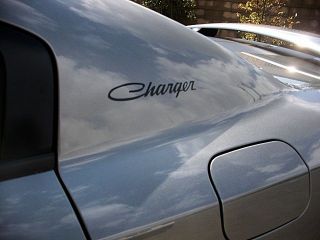 Dodge Charger Graphic Script Decals Retro Style Pair Matte Black Old 