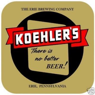 koehler s beer coasters set of 4 1 4 rubber