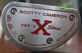 newly listed titleist scotty cameron putter red x golf club
