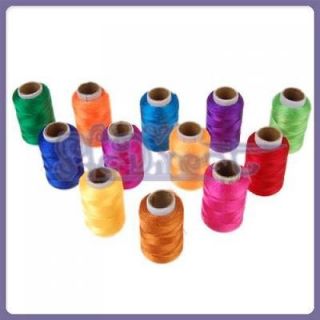 new 12 spools assorted machine embroidery thread rayon from china