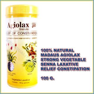   MADAUS AGIOLAX STRONG VEGETABLE SENNA LAXATIVE RELIEF CONSTIPATION