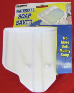 new ideaworks waterfall soap saver soap dish white time left