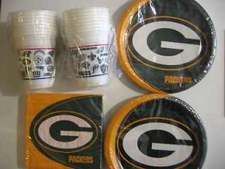 green bay packers nfl football party supply set kit time