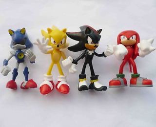   Sonic the Hedgehog Knuckles Super Sonic Shadow Metal Mini Figure 2.5
