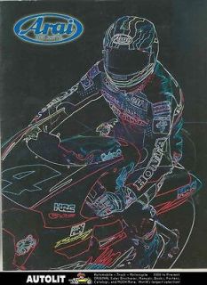 1993 1994 1995 Arai Motorcycle Helmet Brochure Honda Yamaha Suzuki 
