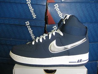 NIKE MENS AIR FORCE 1 HIGH 07 MIDNIGHT NAVY SILVER 315121 405