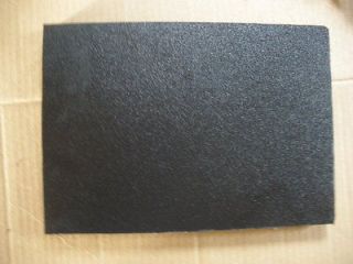 SEABOARD BLACK HDPE MARINE UV STOCK SOLID SHEET PLASTIC 12 X 8 