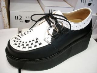 Kera PUNK Rock Double Rubber sole creepers shoes US5.5 to 11