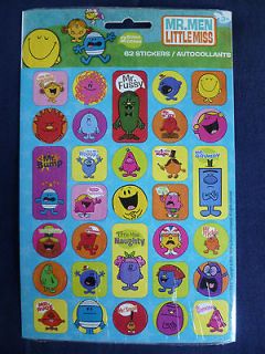 mr me and little miss the mr men show stickers