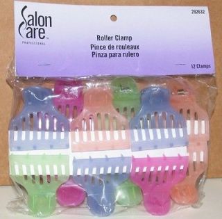 NEW Hot Roller Replacement Clips Hair Curlers Clamps Plastic Set of 12 